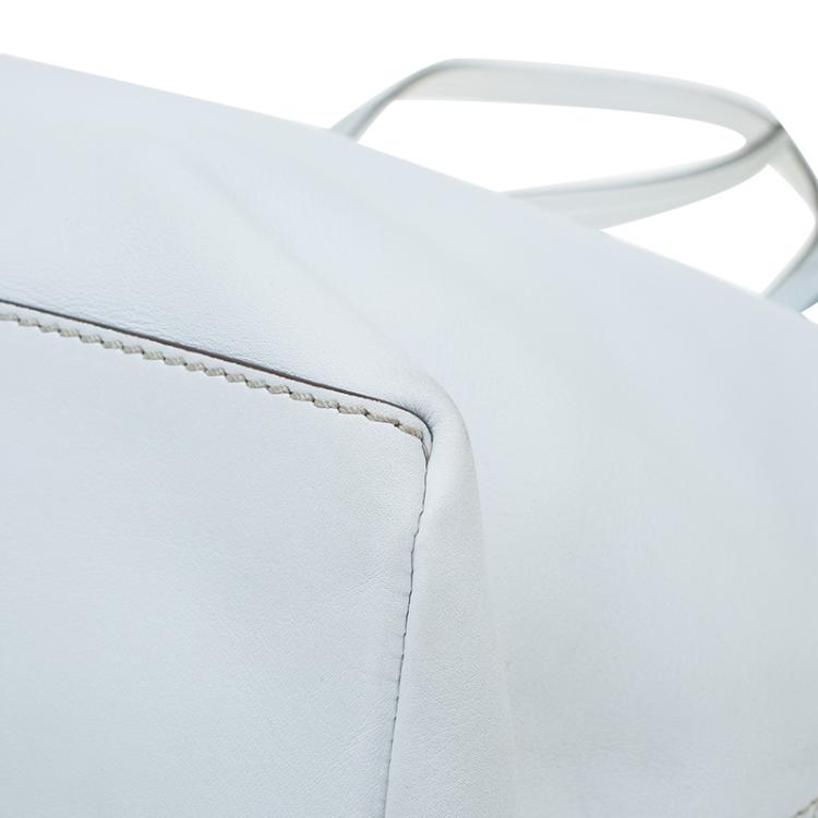 Pre Owned Tod's White leather Toujours Shopping Tote