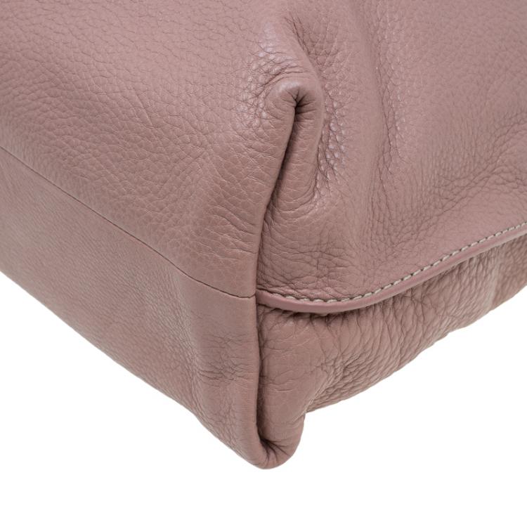 Pre Owned Tod's Blush Pink Leather Large Toronto Shopper Tote