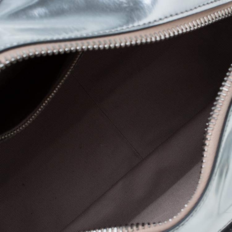 Pre Owned Tod's Silver Leather Small Military Bowler Bag