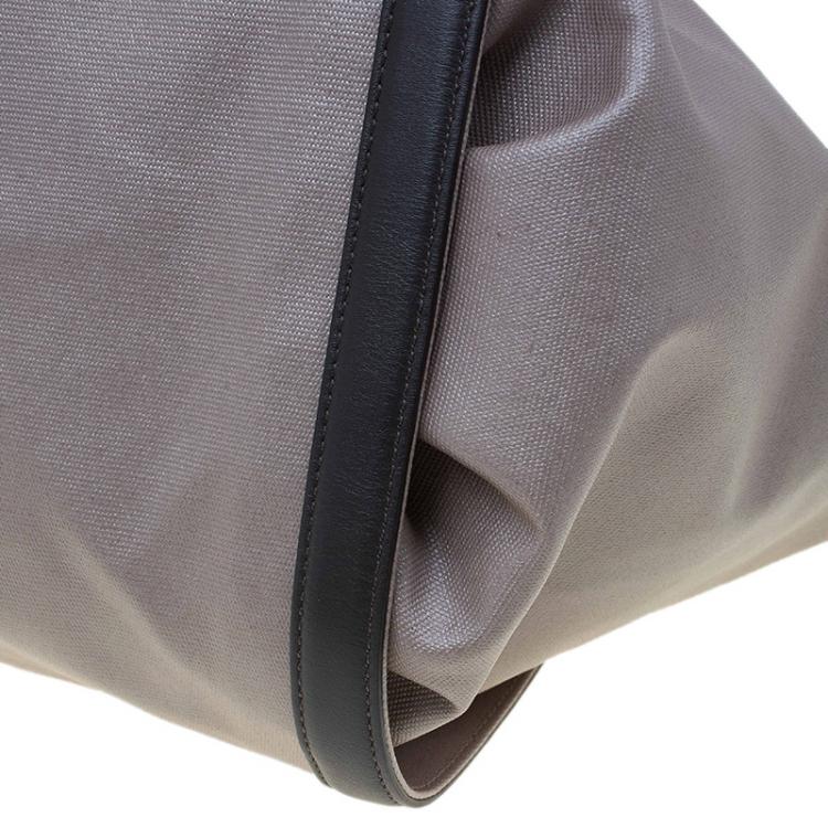 مملوكة مسبقًا Tod's Beige Coated Canvas G-Line Sacca Tote 