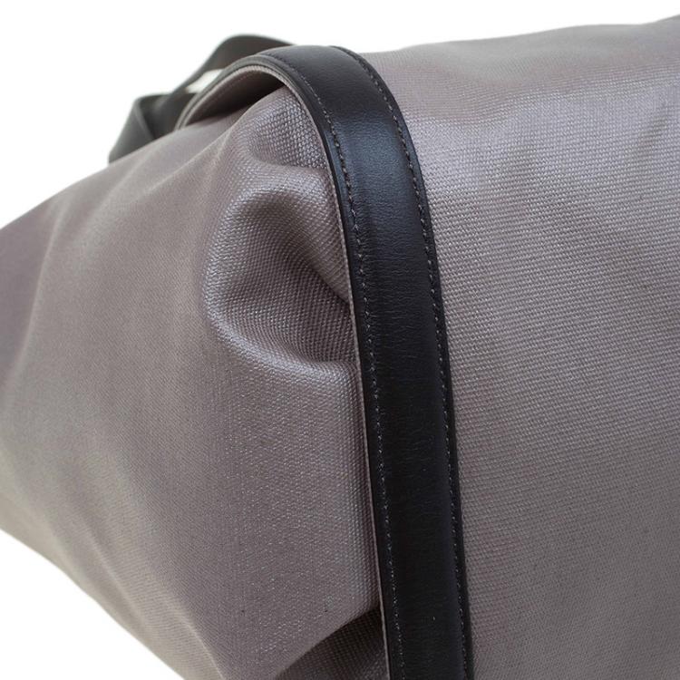 مملوكة مسبقًا Tod's Beige Coated Canvas G-Line Sacca Tote 