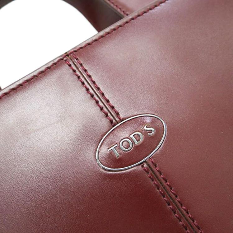 Pre Owned  Tod's Bordeaux Leather Handbag