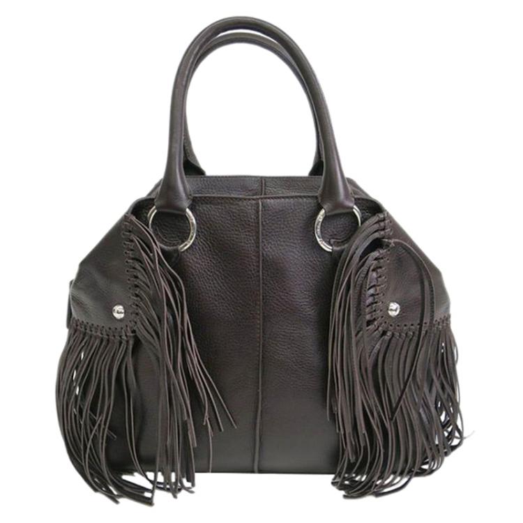 Pre Owned  Tod's  Brown Fringe Leather Tote