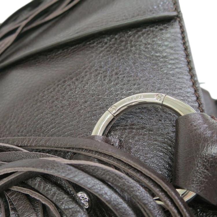 Pre Owned  Tod's  Brown Fringe Leather Tote
