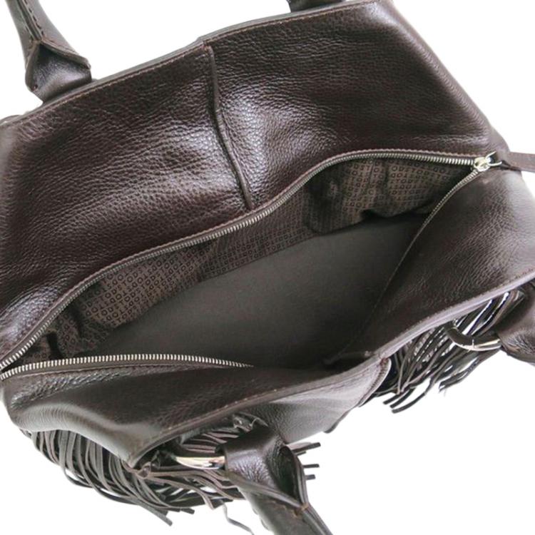 Pre Owned  Tod's  Brown Fringe Leather Tote