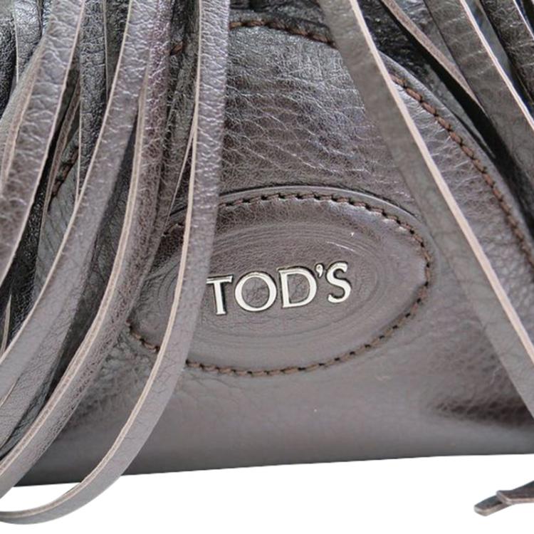 Pre Owned  Tod's  Brown Fringe Leather Tote