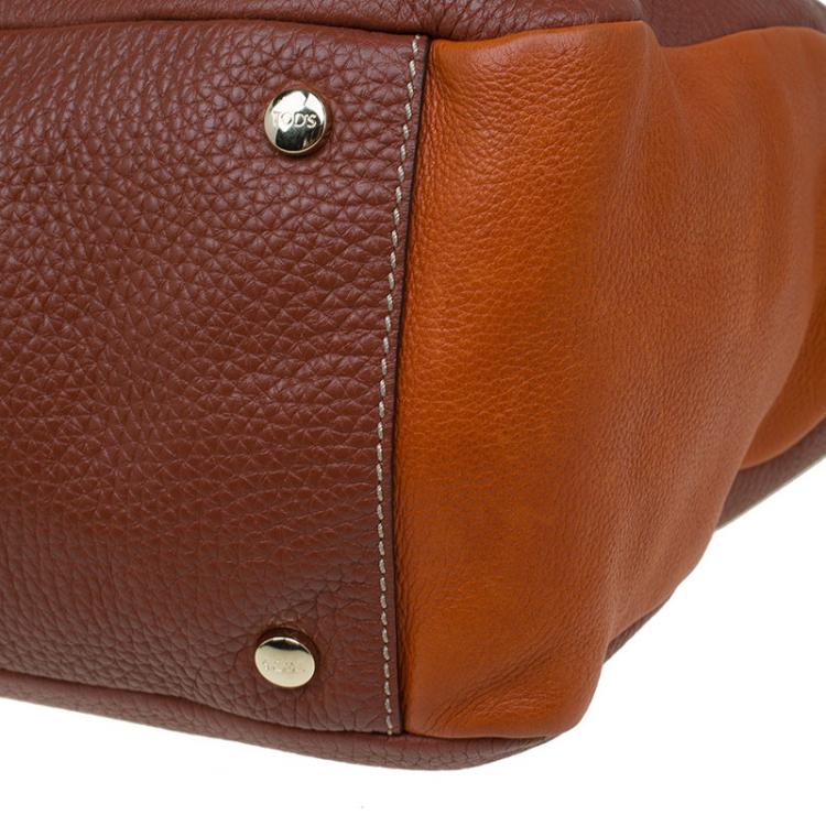 Pre Owned Tod's Two Tone Leather Tote
