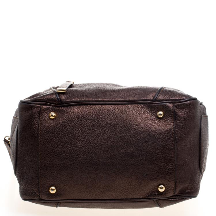 Pre Owned Tod's Bronze Leather Hobo