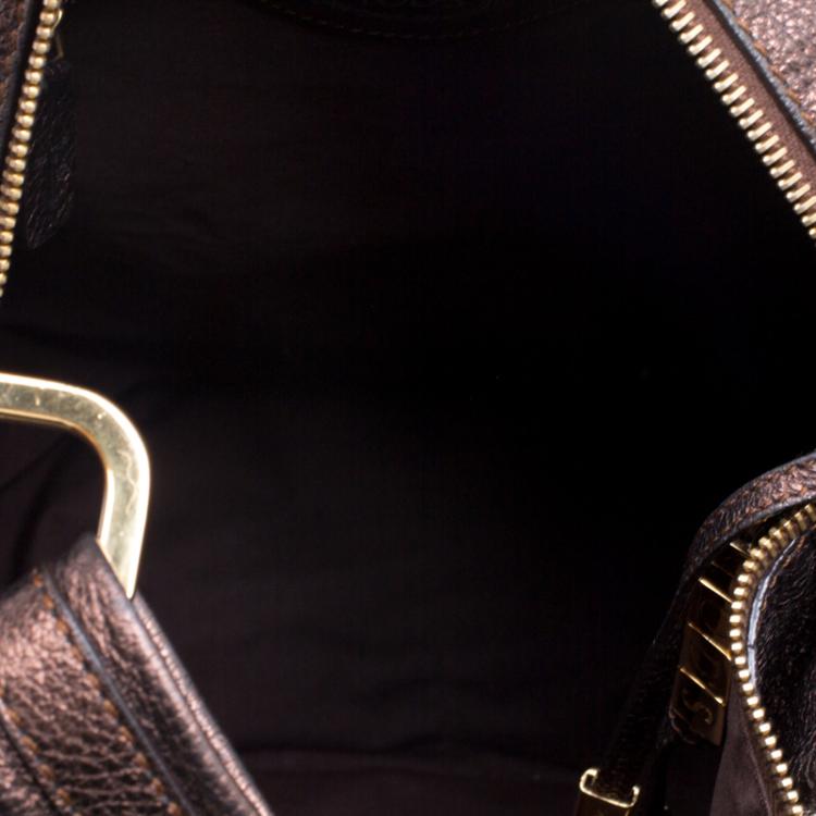 Pre Owned Tod's Bronze Leather Hobo