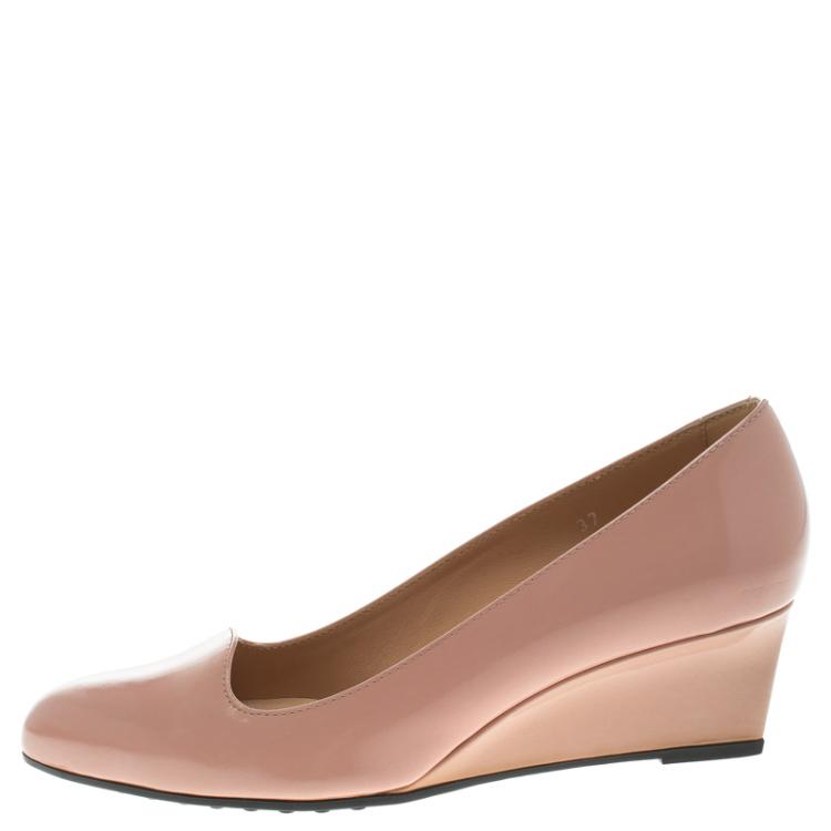 Blush on sale wedge shoes