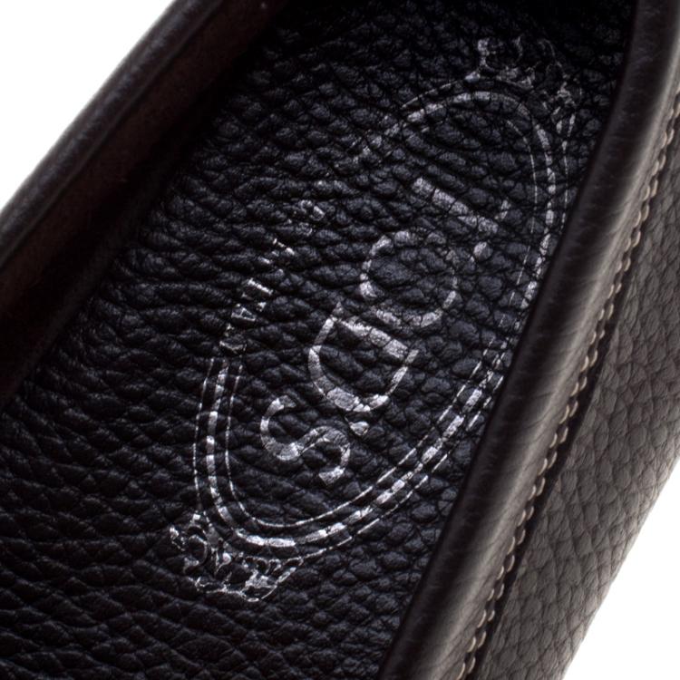Pre Owned Tod's Brown Leather Penny Loafers Size 38 