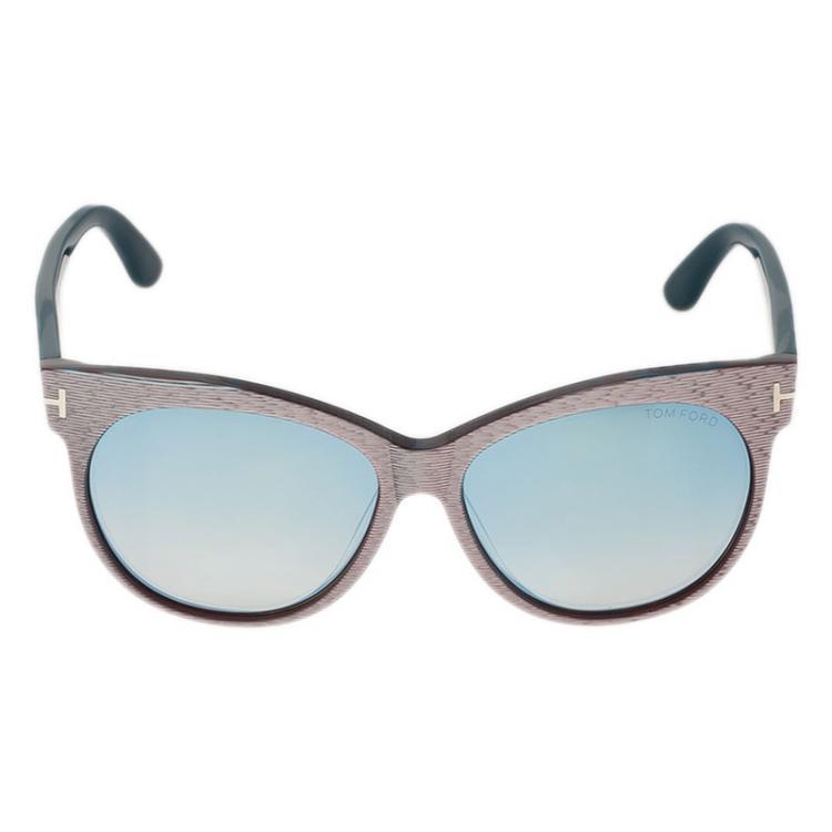 Pre Owned Tom Ford Purple Saskia Cat Eye Sunglasses