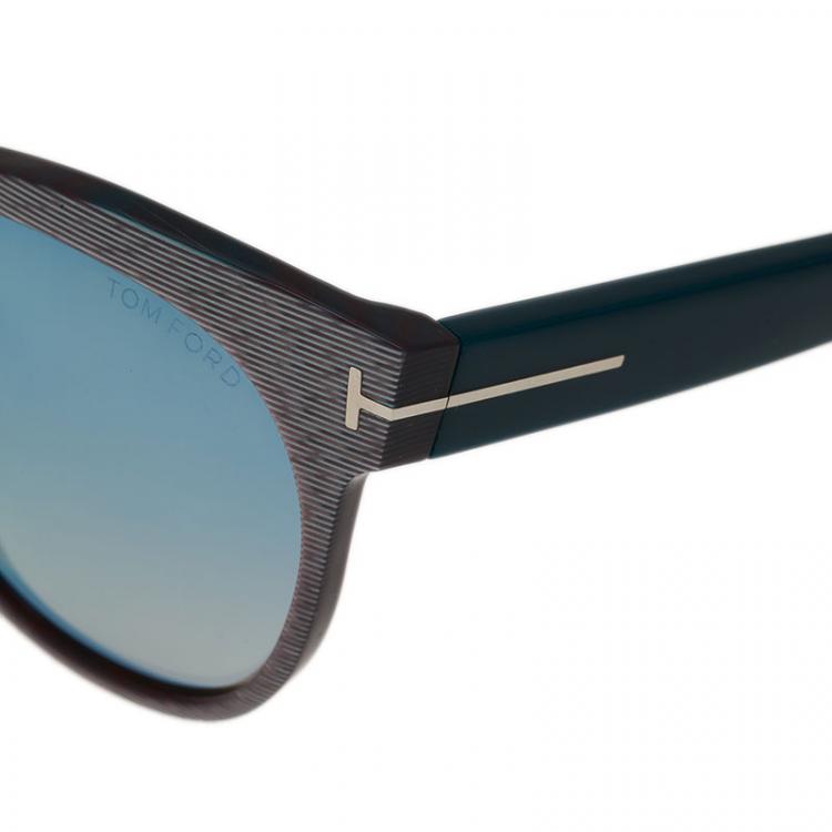 Pre Owned Tom Ford Purple Saskia Cat Eye Sunglasses