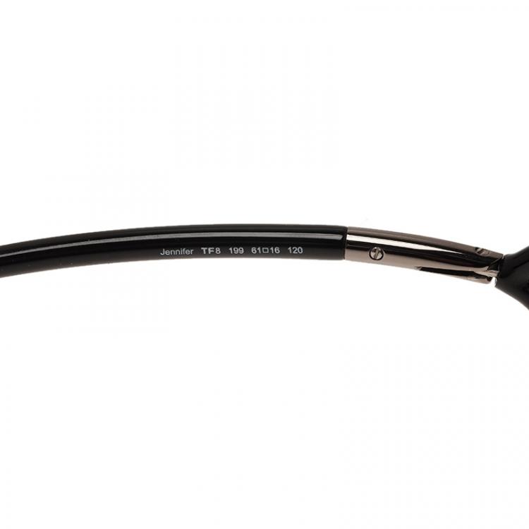 مملوكة مسبقًا Tom Ford Black Jennifer Soft Square Sunglasses