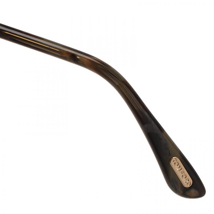 Pre Owned Tom Ford Tortoise Shell Willa Cat Eye Sunglasses 