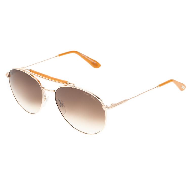 Pre Owned Tom Ford Gold Colin Aviators