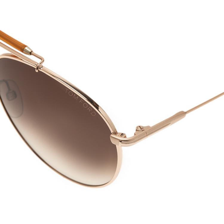 Pre Owned Tom Ford Gold Colin Aviators