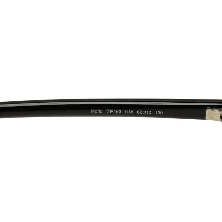 مملوكة مسبقًا Tom Ford Black Ingrid Round Sunglasses 