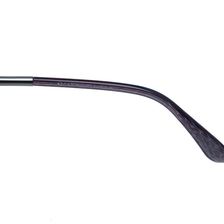 Pre Owned Tom Ford Purple Vanda Shield Cat Eye Sunglassses