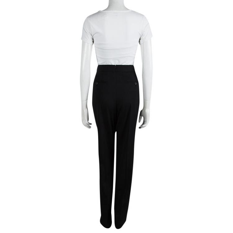 Pre Owned Tom Ford Black Wool Tailored Trousers M