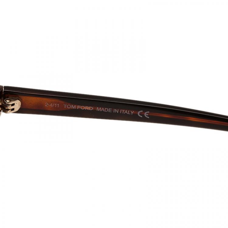 Pre Owned Tom Ford Brown Olivier Sunglasses