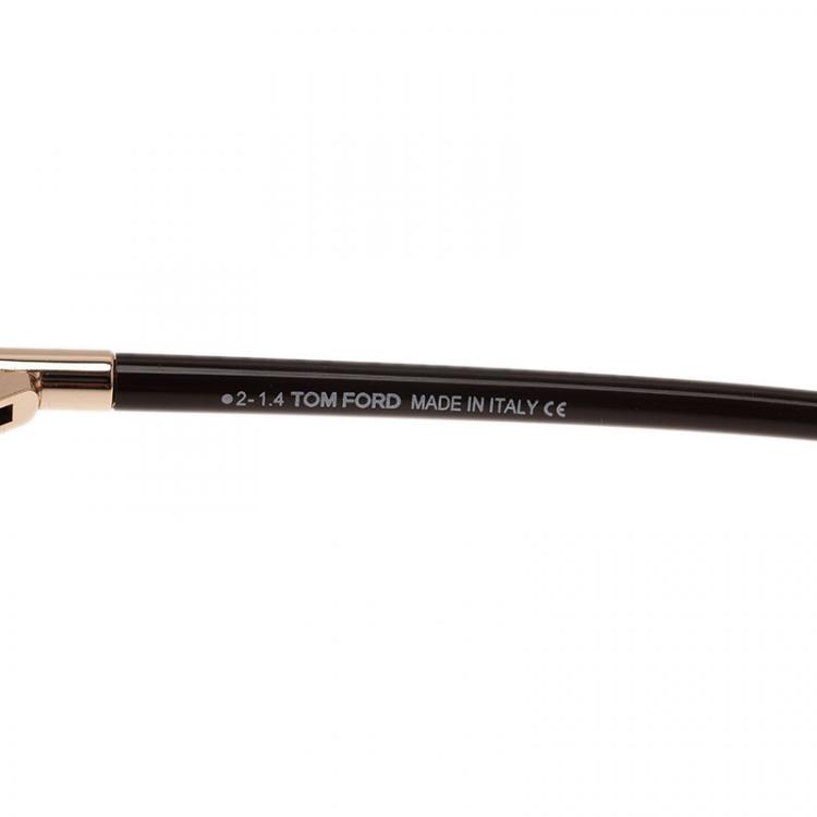 Pre Owned Tom Ford Brown Linda Cat Eye Sunglasses