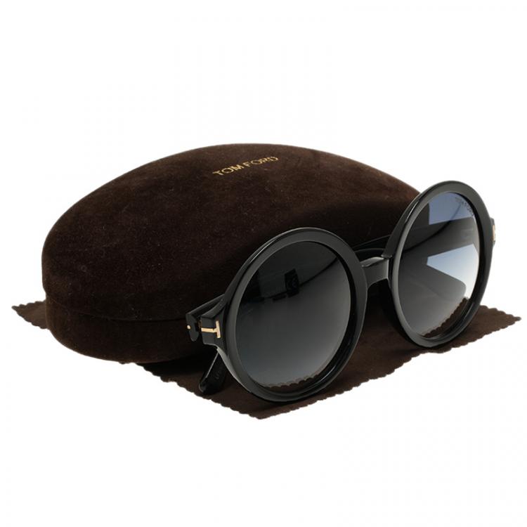 Pre Owned Tom Ford Black Juliet Sunglasses