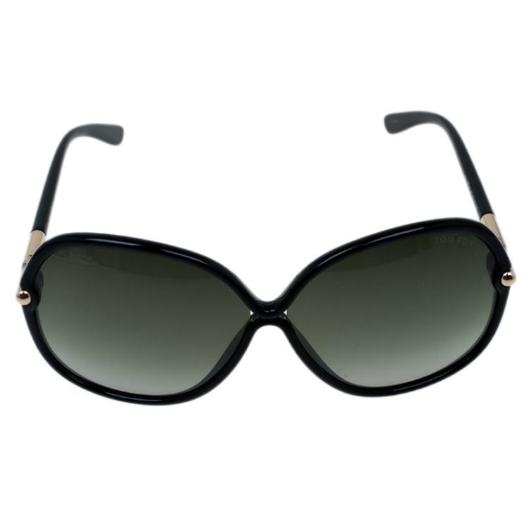 Pre Owned Tom Ford Black Islay Square Sunglasses
