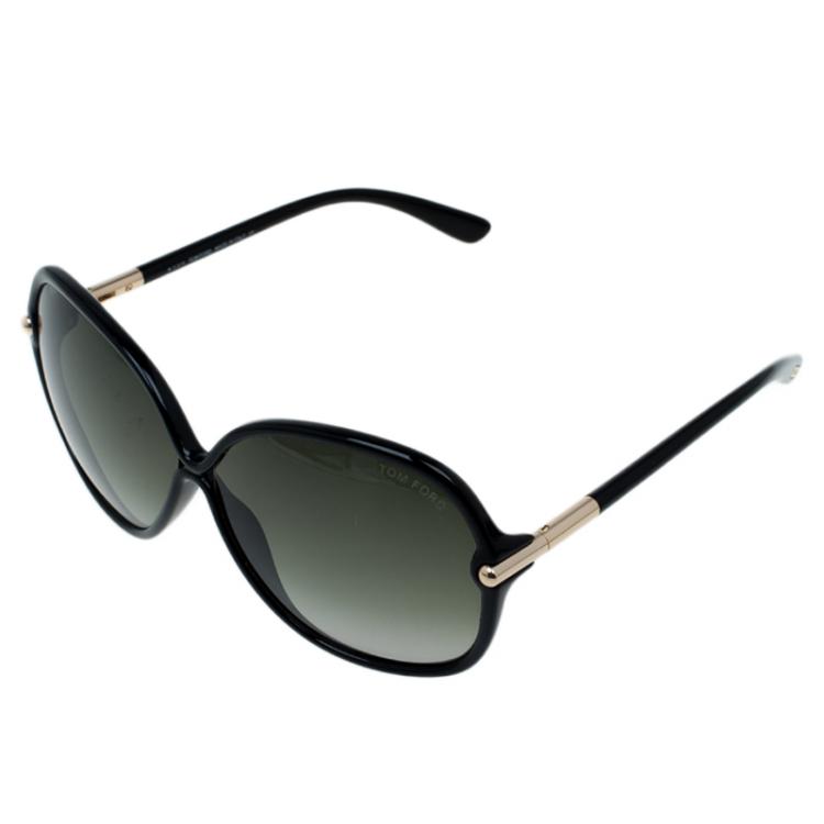 Pre Owned Tom Ford Black Islay Square Sunglasses