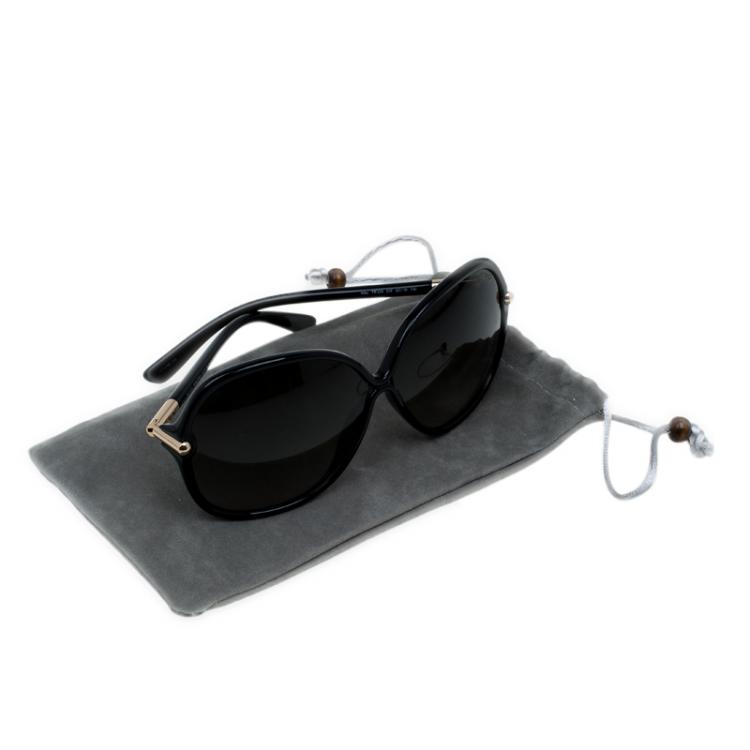 Pre Owned Tom Ford Black Islay Square Sunglasses