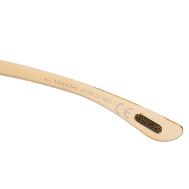Pre Owned Tom Ford Beige Whitney Sunglasses