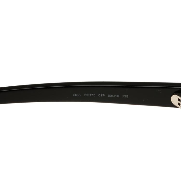 مملوكة مسبقًا Tom Ford Black Butterfly Oversized Sunglasses
