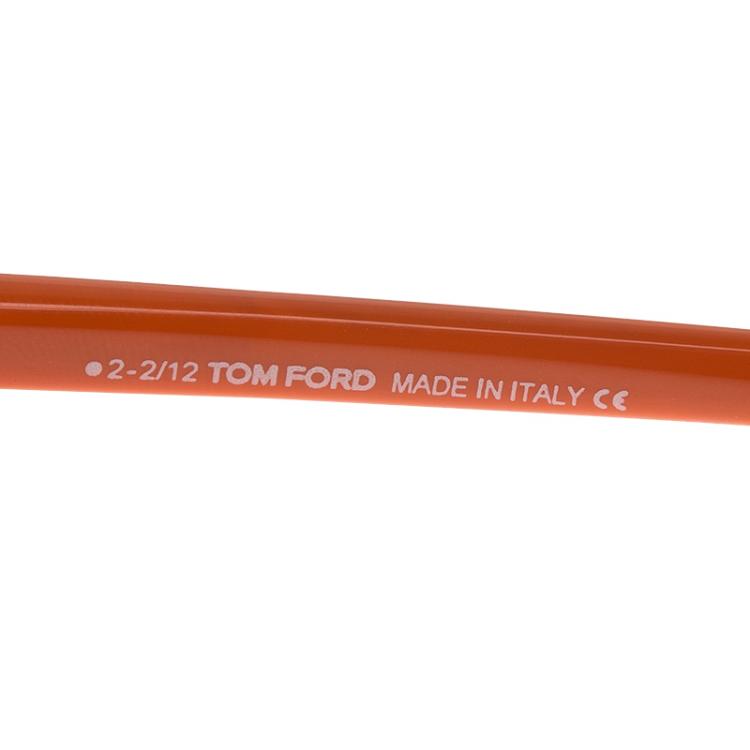 Pre Owned Tom Ford Orange Anastasia Cat Eye Sunglasses