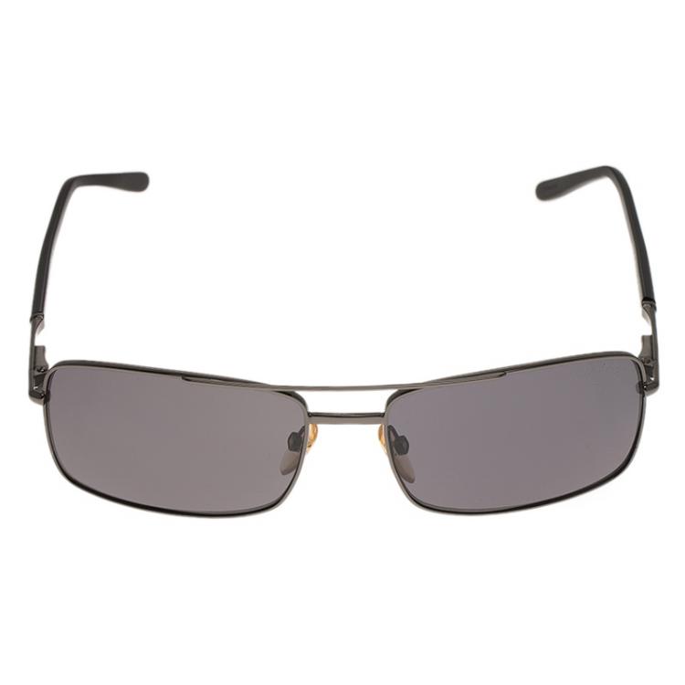 Pre Owned Tom Ford Black Hudson Rectangle Sunglasses
