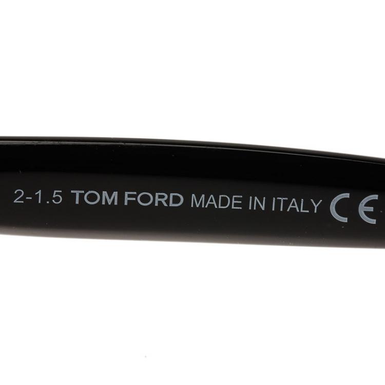 Pre Owned Tom Ford Black Juliet Round Sunglasses 
