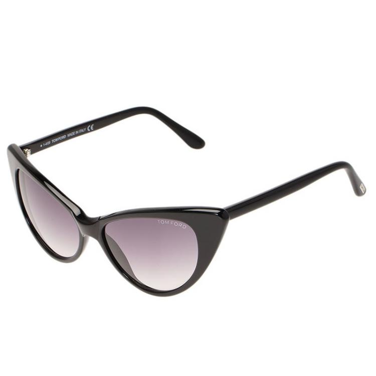 Pre Owned Tom Ford Black Nikita Cat Eye Sunglasses