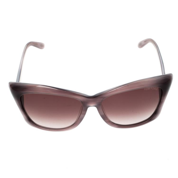 Pre Owned Tom Ford Lilac TF280 Lana Cateye Sunglasses
