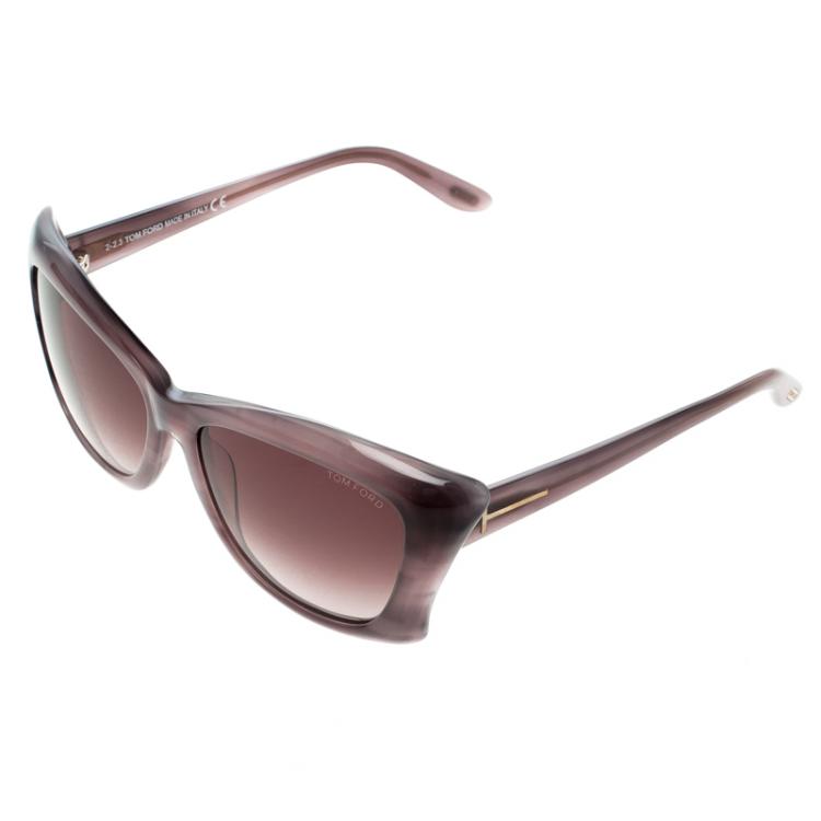Pre Owned Tom Ford Lilac TF280 Lana Cateye Sunglasses