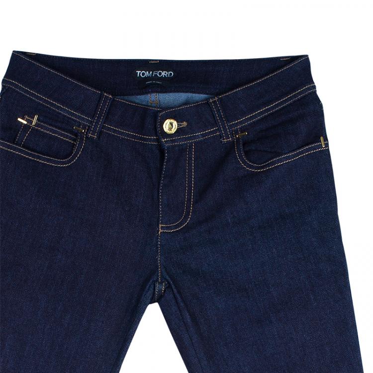 مملوكة مسبقًا Tom Ford Blue Skinny Jeans S