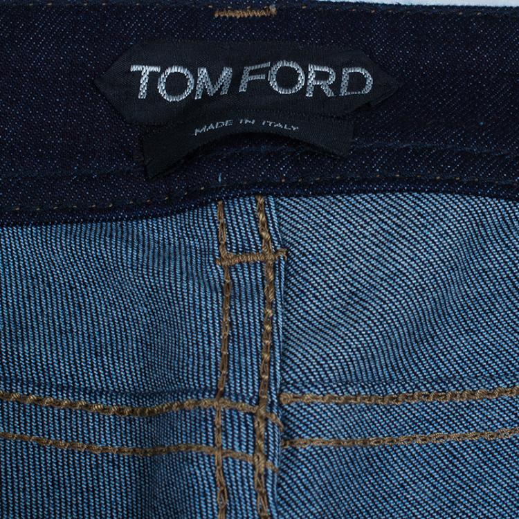 مملوكة مسبقًا Tom Ford Blue Skinny Jeans S