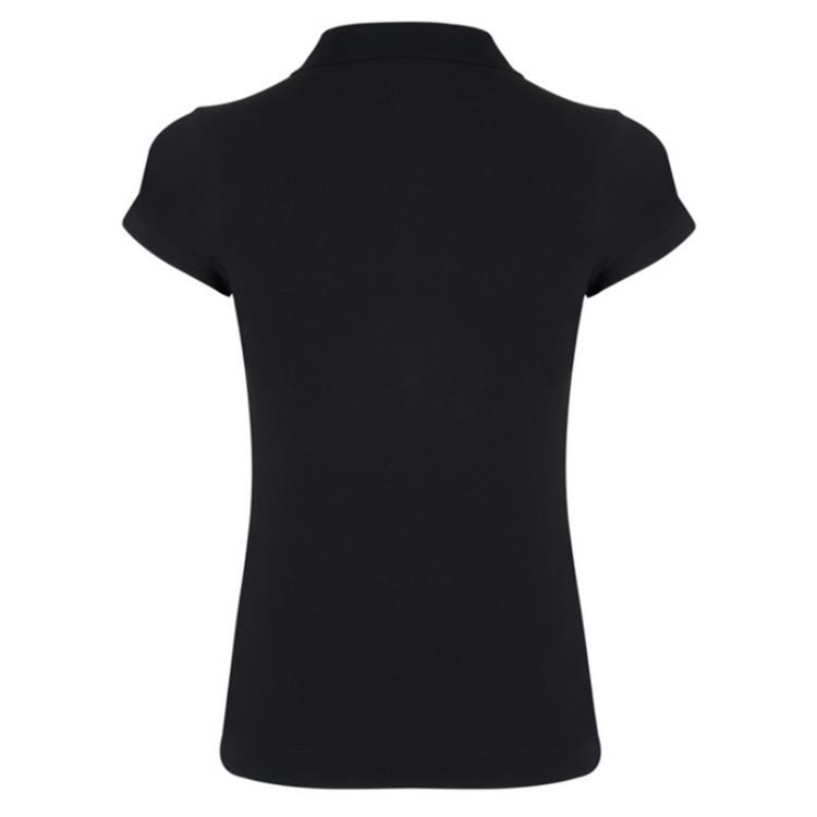 Pre Owned Tommy Hilfiger Black Logo Polo Shirt L