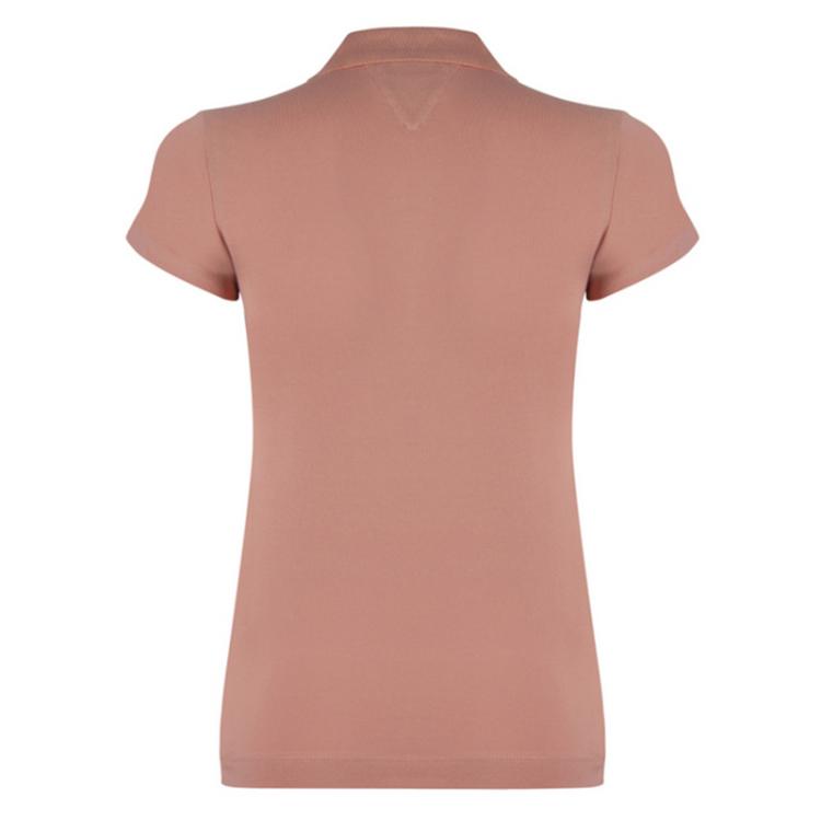 مملوكة مسبقًا Tommy Hilfiger Light Brown Logo Polo Shirt M