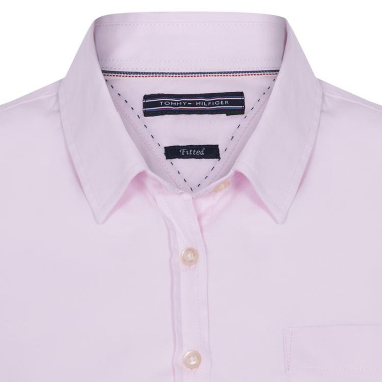 Pre Owned Tommy Hilfiger Pink Cotton Long Sleeve Shirt M