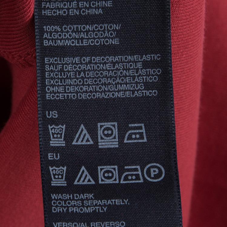 Pre Owned Tommy Hilfiger Red Cotton Polo T-Shirt Dress L