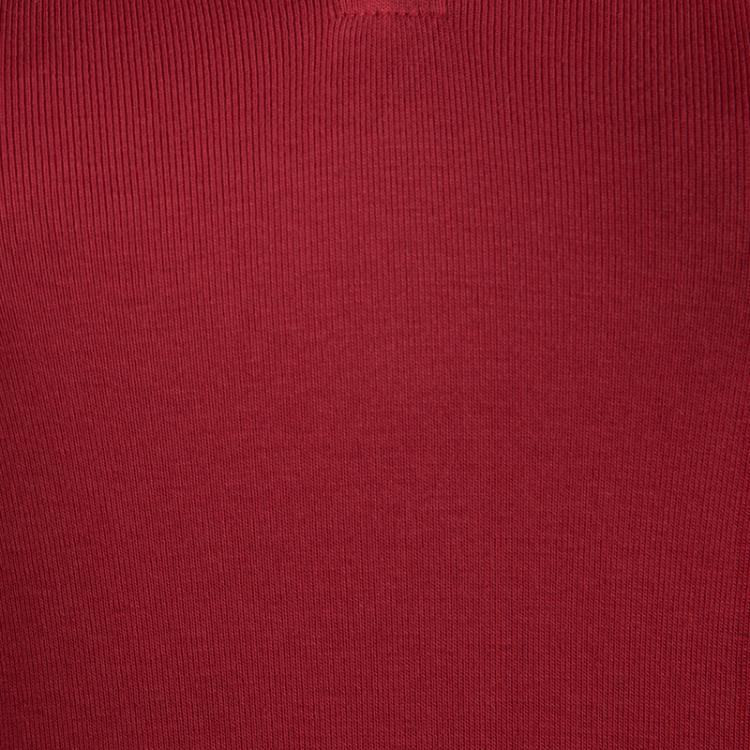 Pre Owned Tommy Hilfiger Red Cotton Polo T-Shirt Dress L