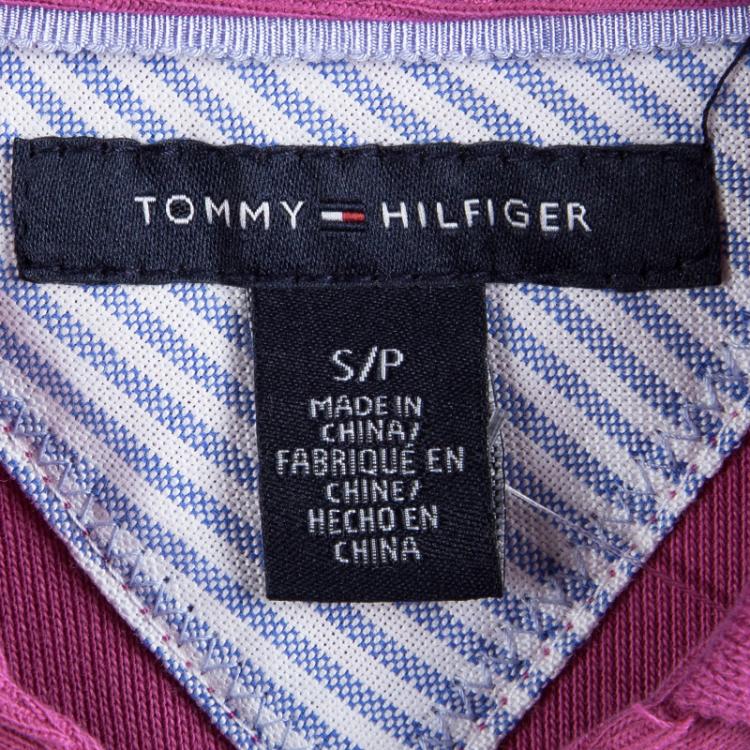 مملوكة مسبقًا Tommy Hilfiger Pink Cotton Polo T-Shirt Dress S