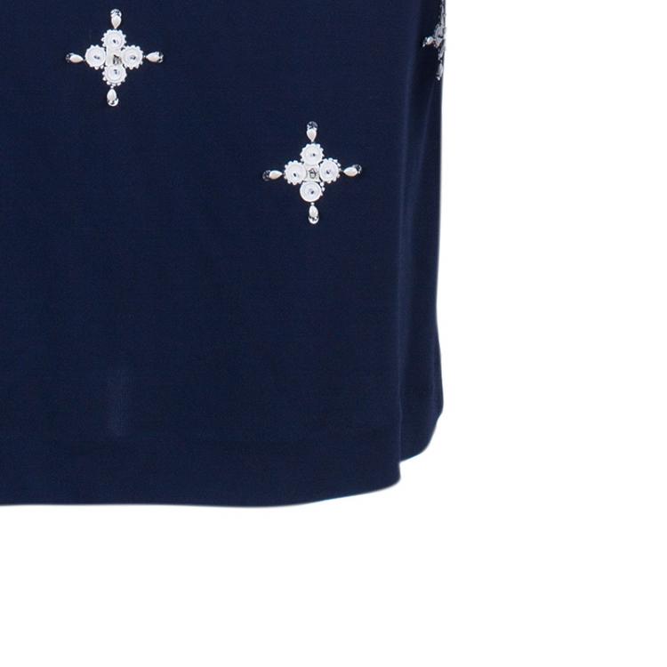 Pre Owned Tory Burch Blue Dress M