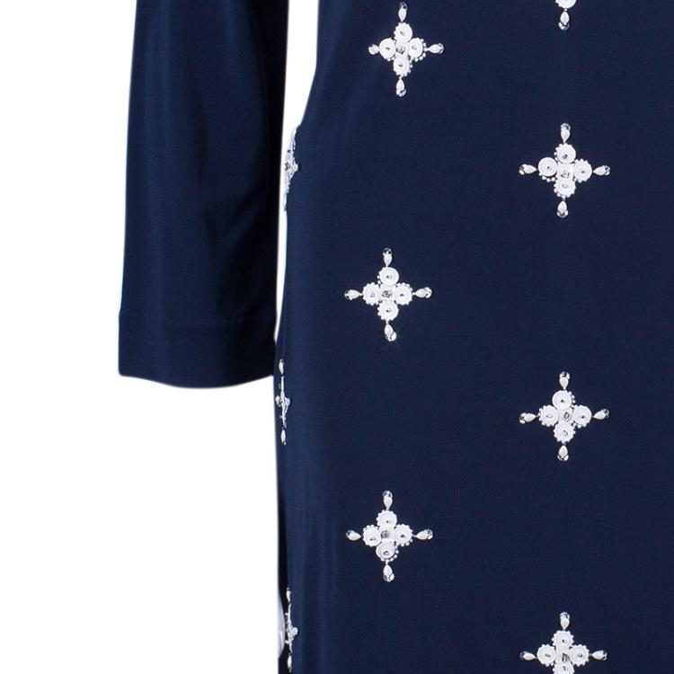 Pre Owned Tory Burch Blue Dress M