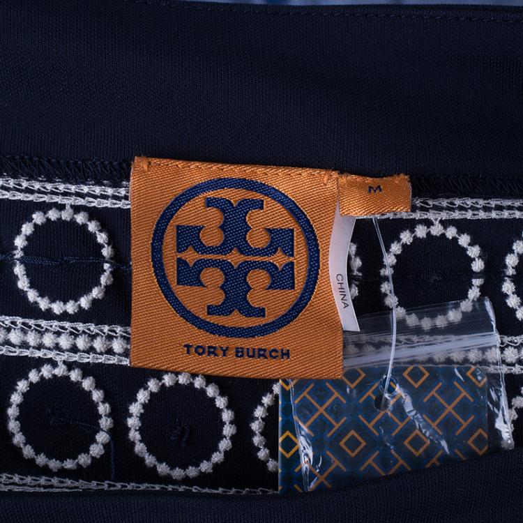 Pre Owned Tory Burch Blue Dress M