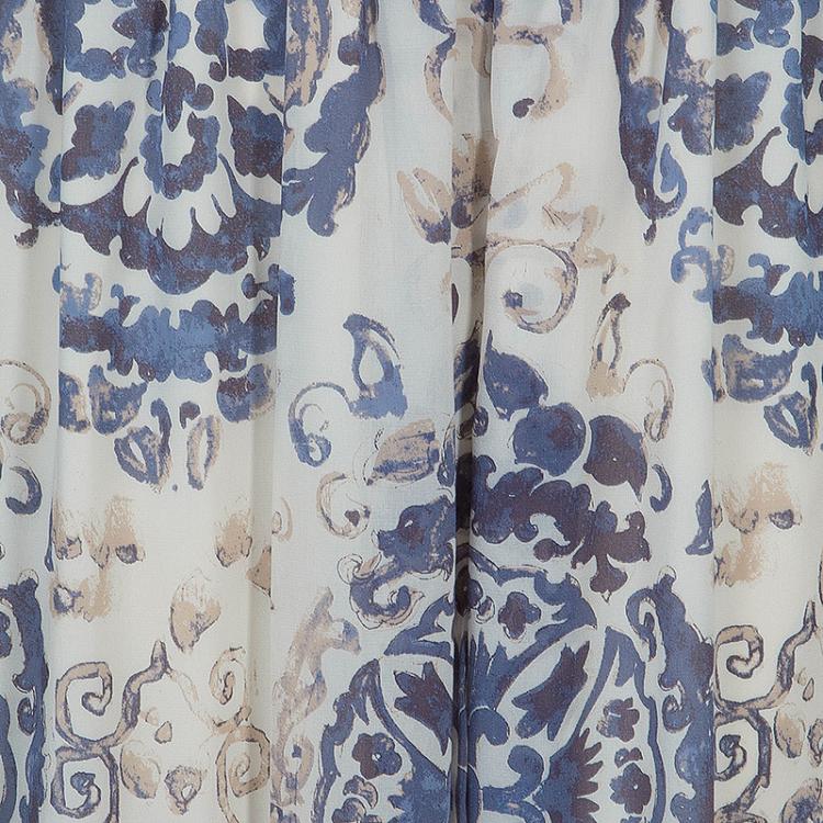 Pre Owned Tory Burch Soraya White Printed Maxi Skirt M